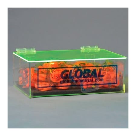 National Marker Co Global Industrial Acrylic Safety PPE Dispenser Compact With Cover And Pad GLADTC 672061